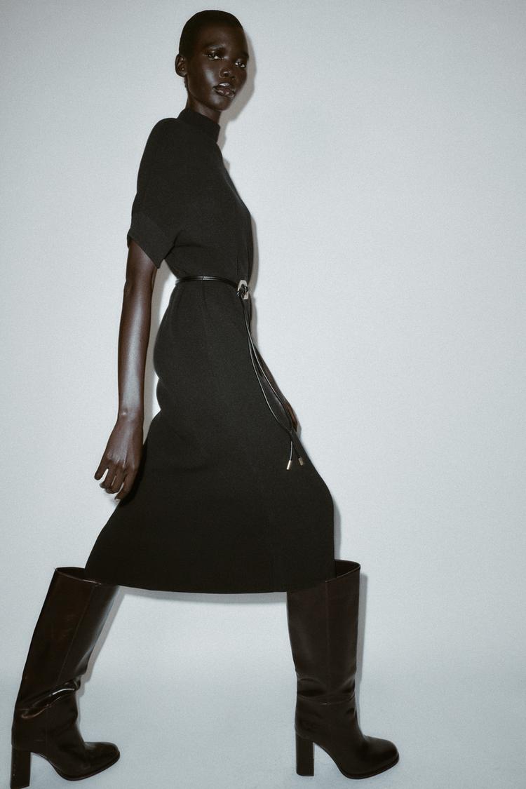 Drop Belted Dress One-piece