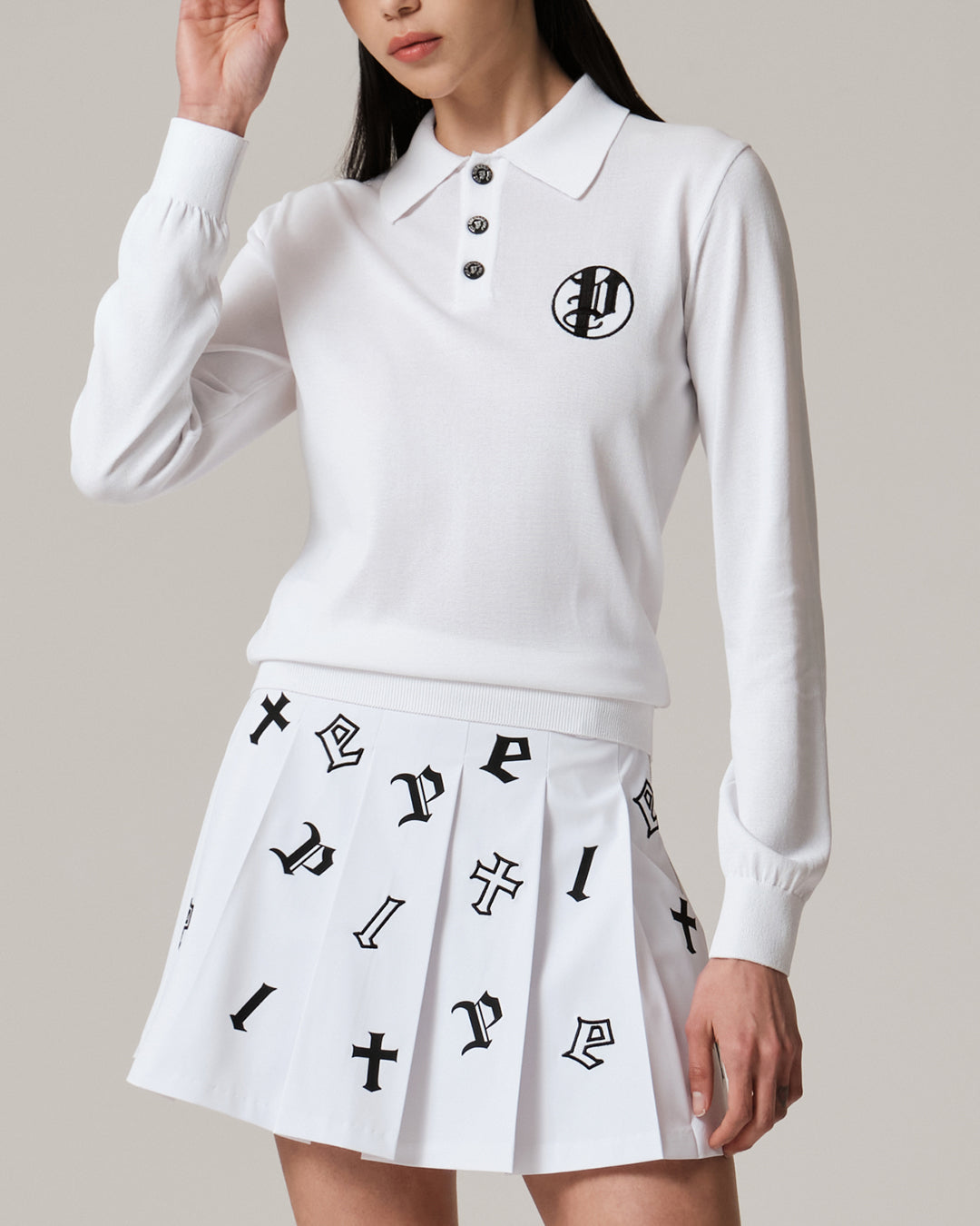 PELT Stick P Signature Knit Polo : Women's (PC1KTF414WH)