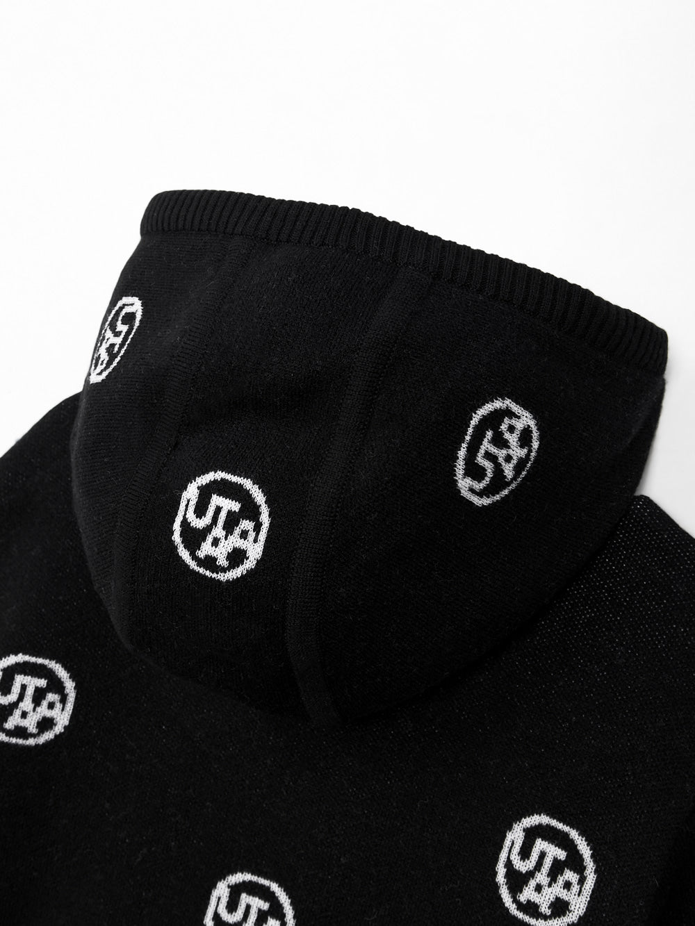 UTAA Dusk Blanc Baroque Knit Hoodie : Women's Black